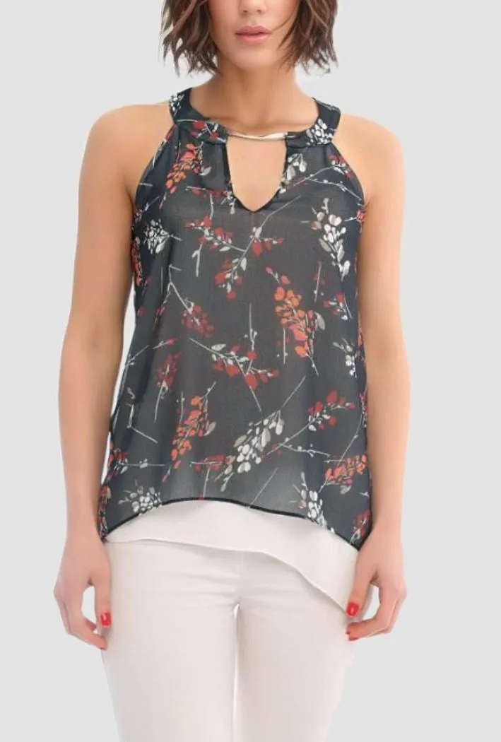 Floral-print Layered Top