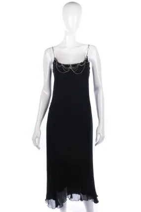 Gina Bacconi simple black dress, size M