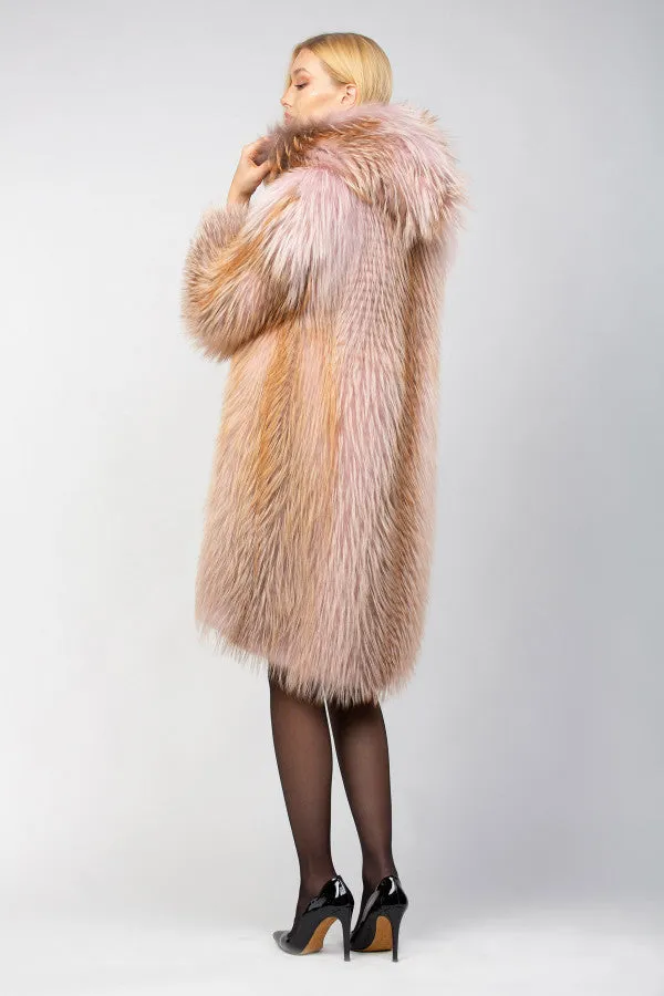 Golden Island Fox Fur Coat