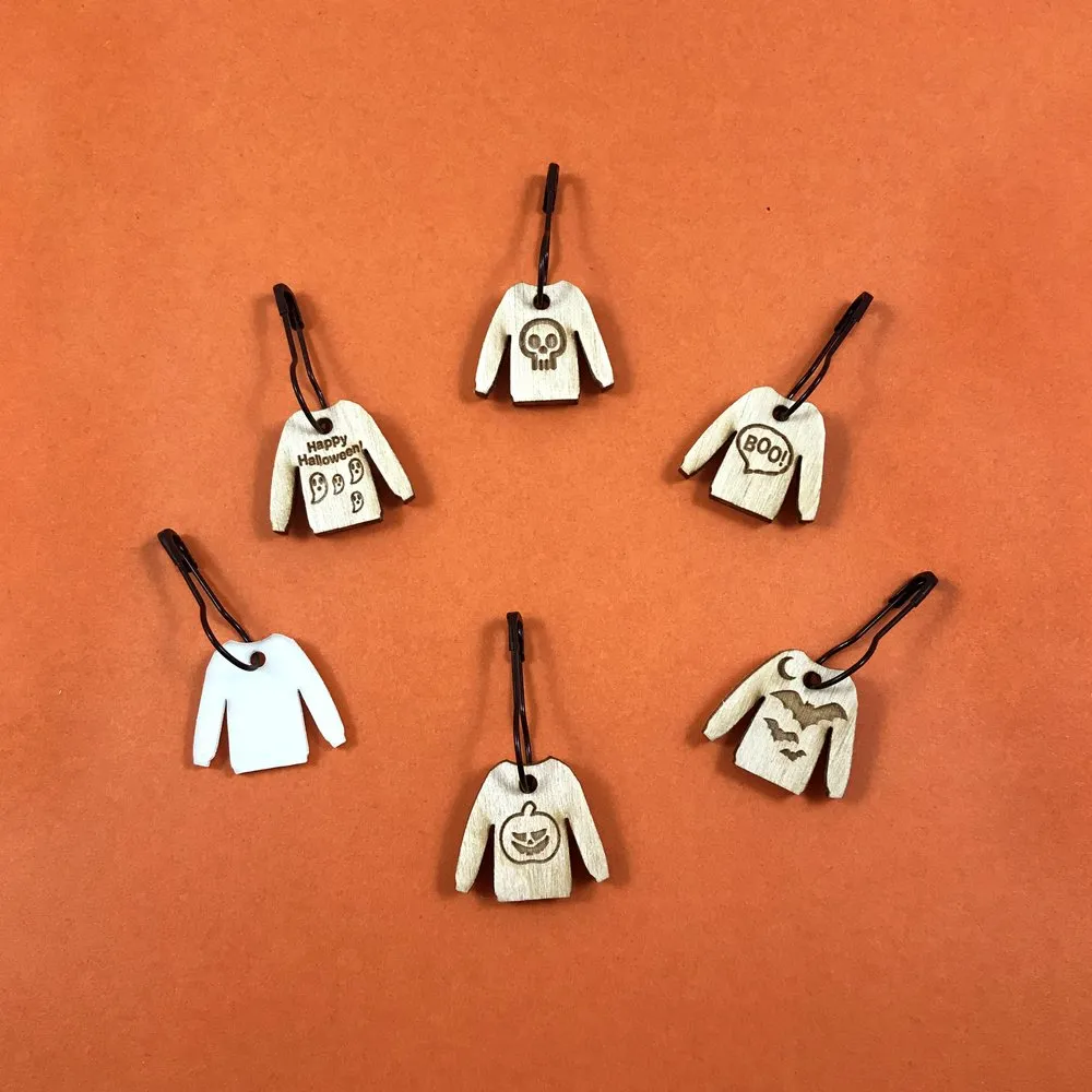 Halloween Sweater Stitch Markers (October 2022 Limited Edition)