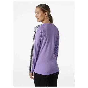 Helly Hansen W Lifa Active Stripe Crew Heather