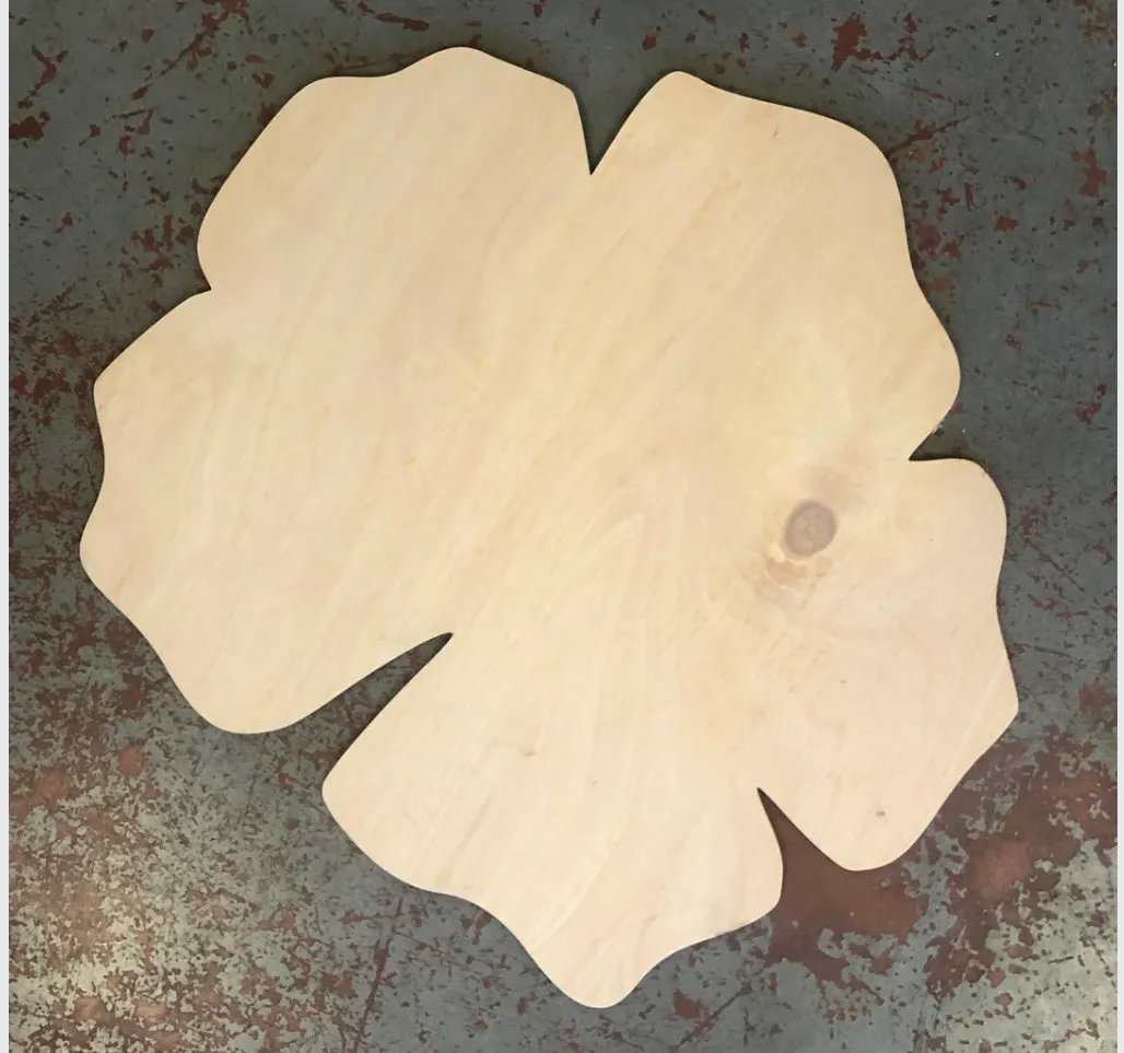 Hibiscus flower wall decor or door hanger