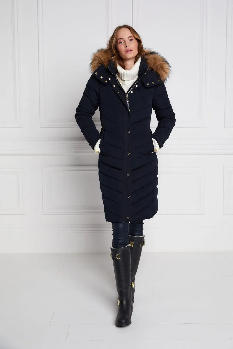 Holland Cooper The Wellington Coat in Navy