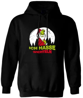 Hoodie - Grinch - Ich hasse Wichteln