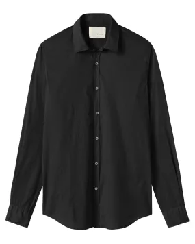 Ivy Button Shirt in Black