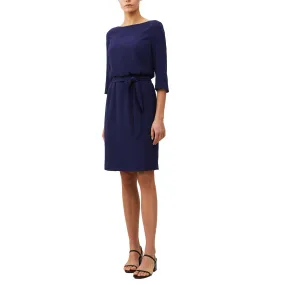 J. Peterman Women's Simple 1960's Boatneck Dress in Navy