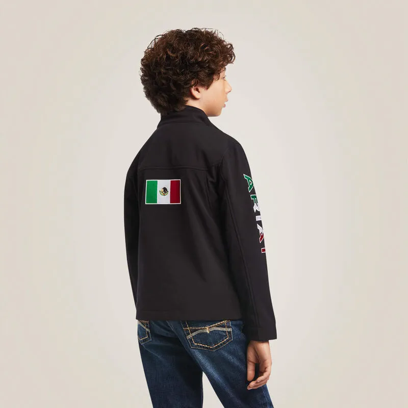 Kids Ariat New Team Softshell MEXICO Jacket - 10036550