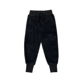 Kids Corduroy Joggers l Black