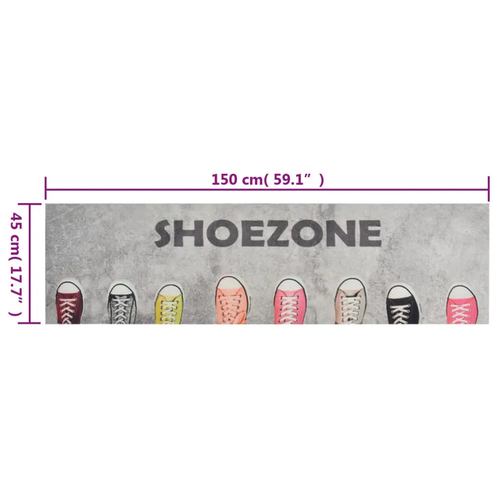 Kitchen Rug Washable Shoezone 45x150 cm Velvet