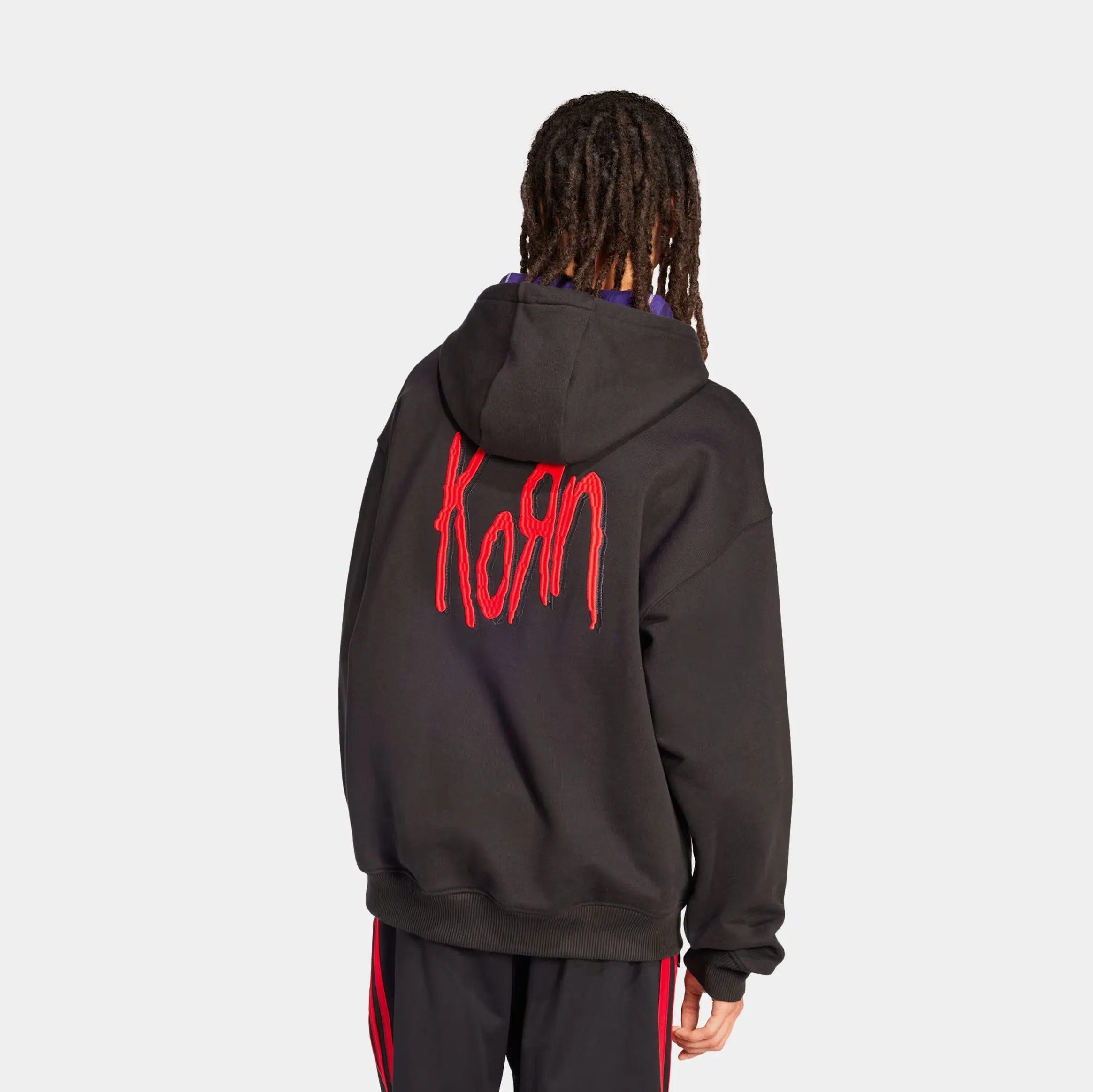 Korn Originals Pullover Mens Hoodie (Black/Red)