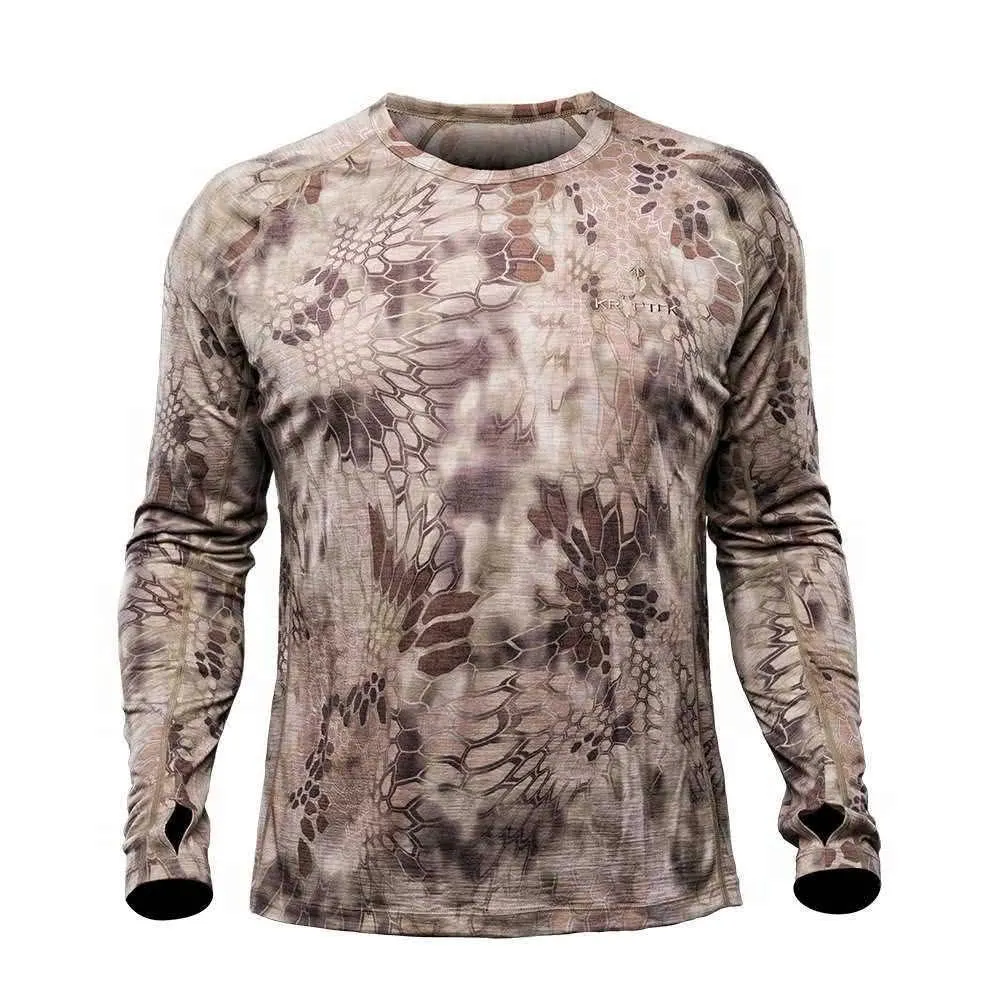 Kryptek Hoplite 2 Merino LS Crew LW Shirt - Highlander