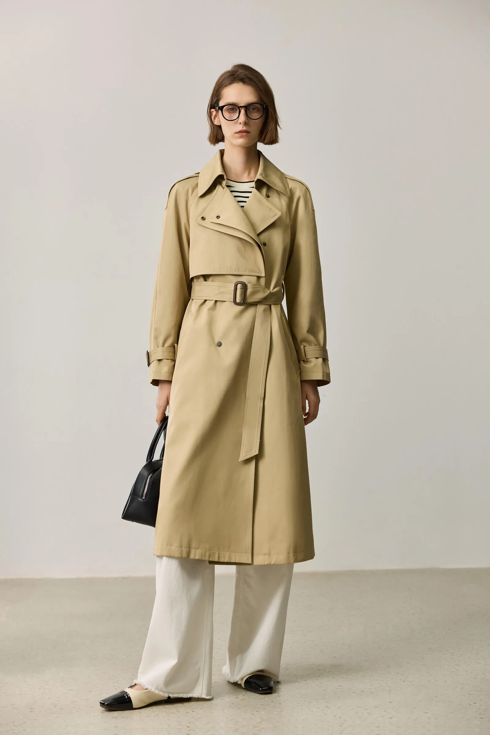 LILY Double-Breasted Trench Coat