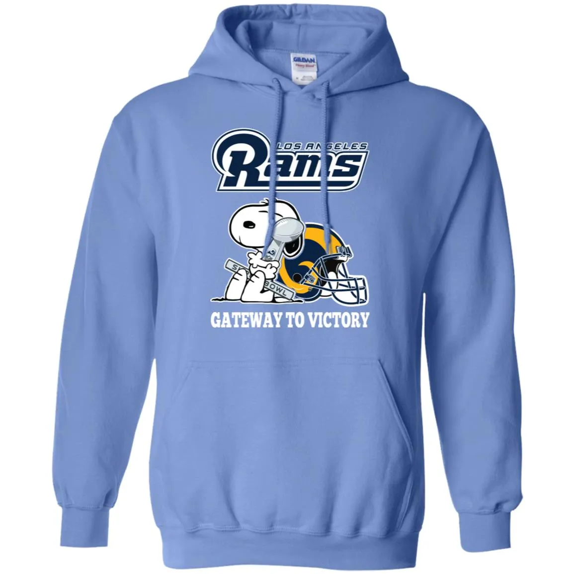 Los Angeles Rams Gateway To Victory Super Bowl 2019 Snoopy Football Nfl Pullover Hoodie Sweatshirt