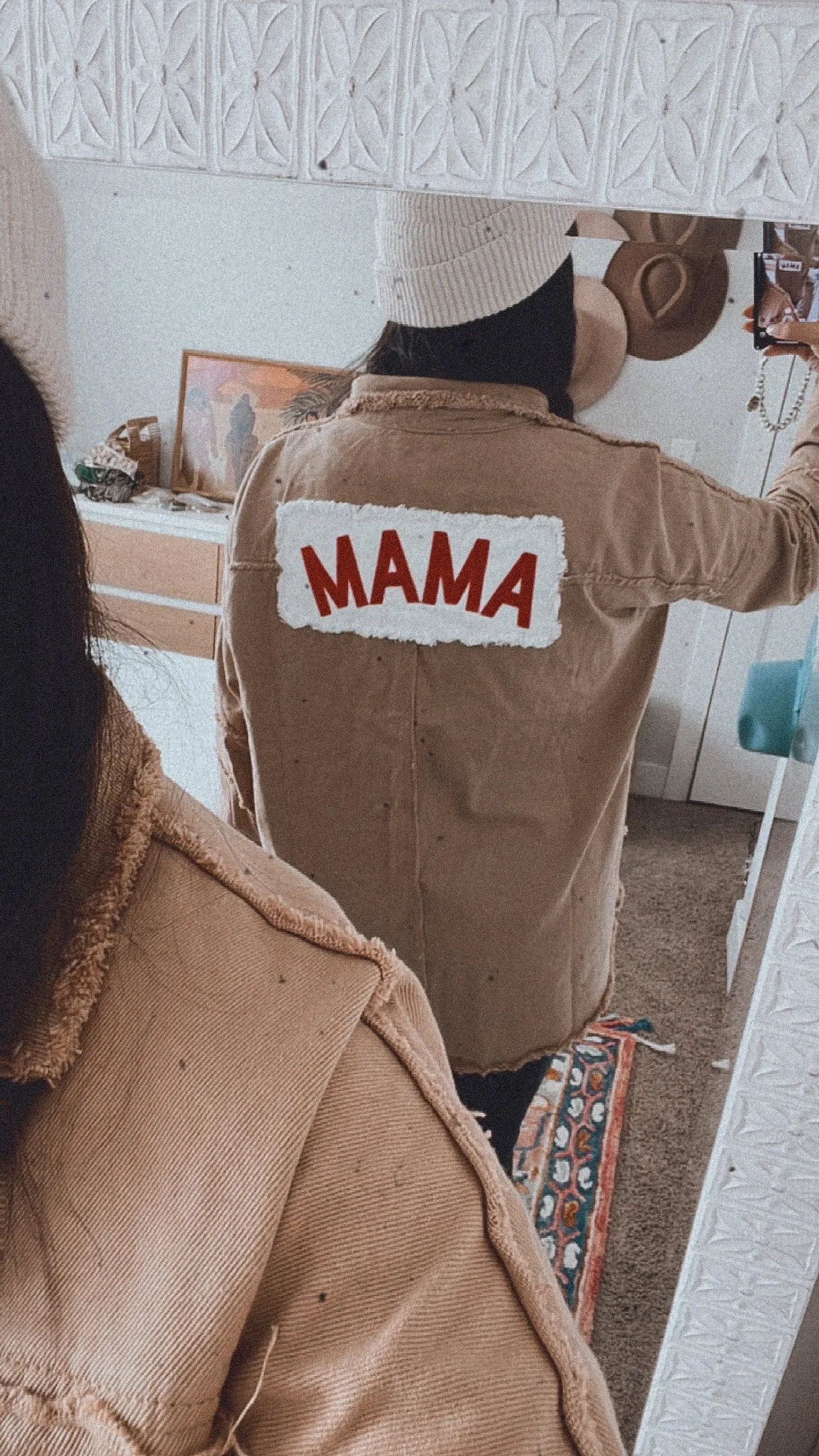 mama patched utility shacket