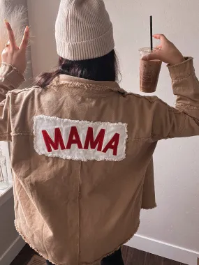 mama patched utility shacket