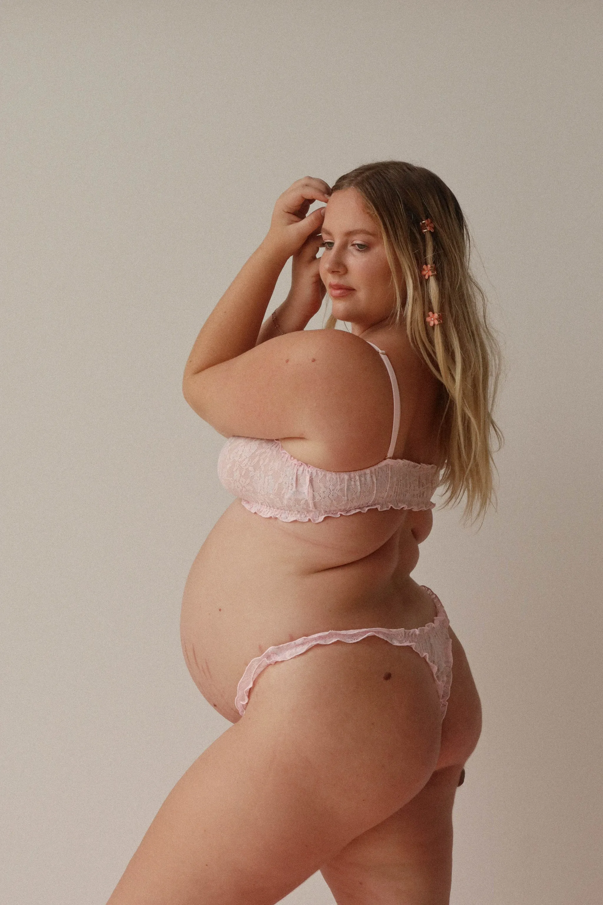 MANE INTIMATES CHELSEA LACE UNDERWEAR - BABY PINK