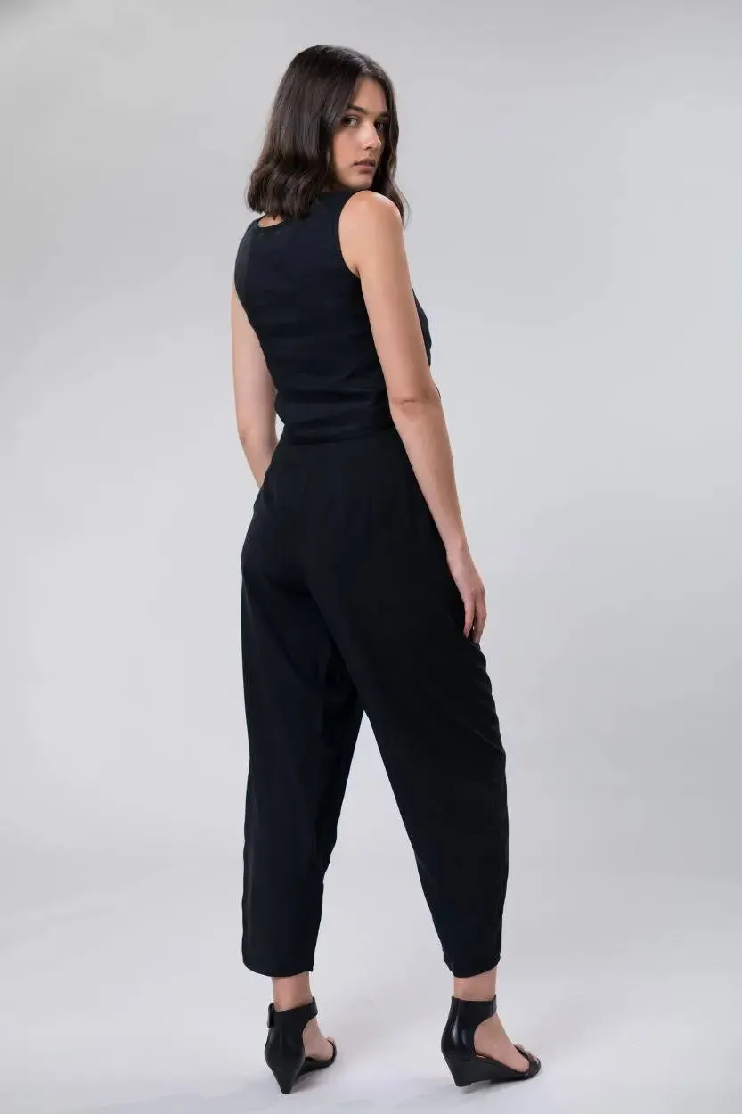 Marilyn pant in black tencel by Wilga Clothing