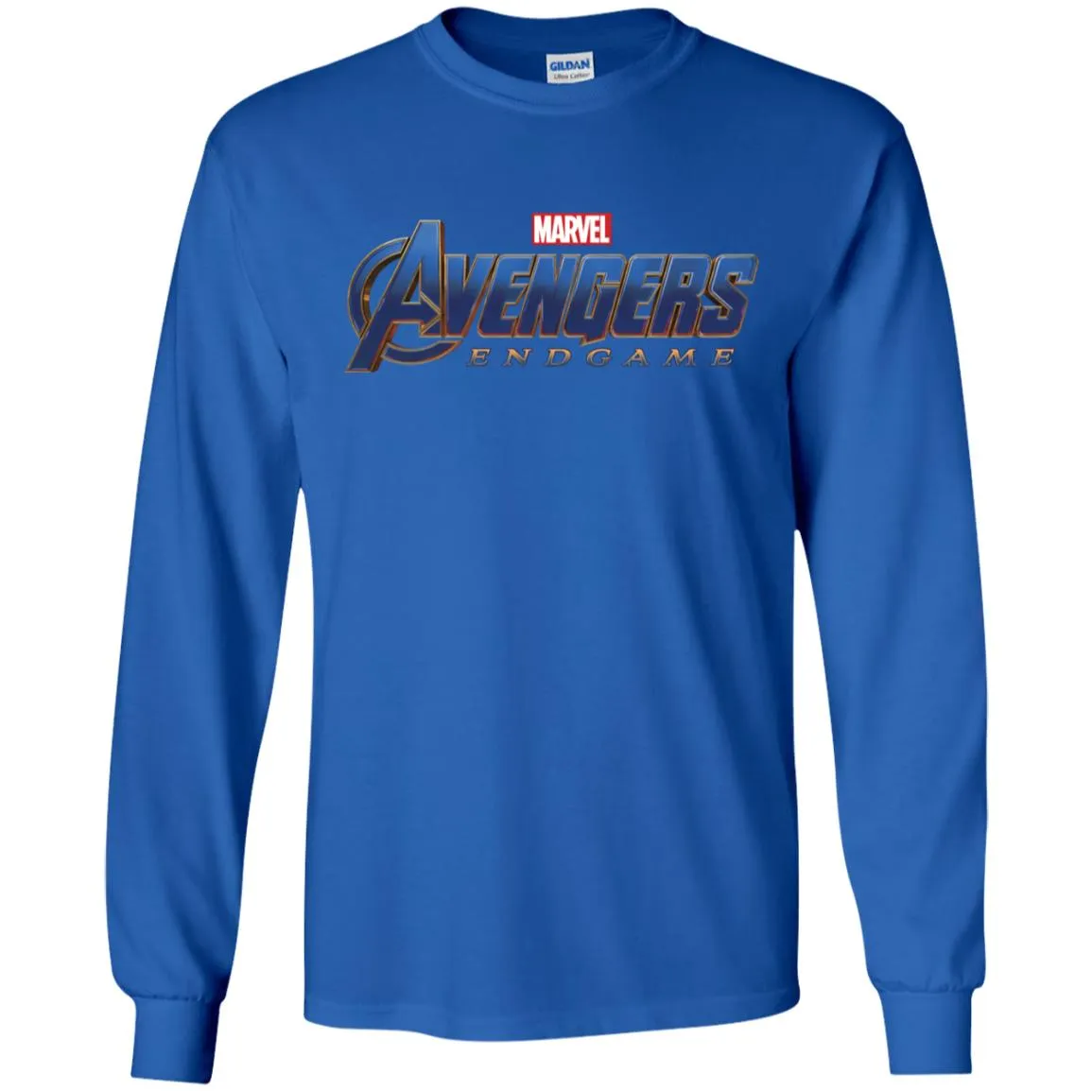 Marvel Avengers Endgame Movie Logo Graphic Men Long Sleeve Shirt