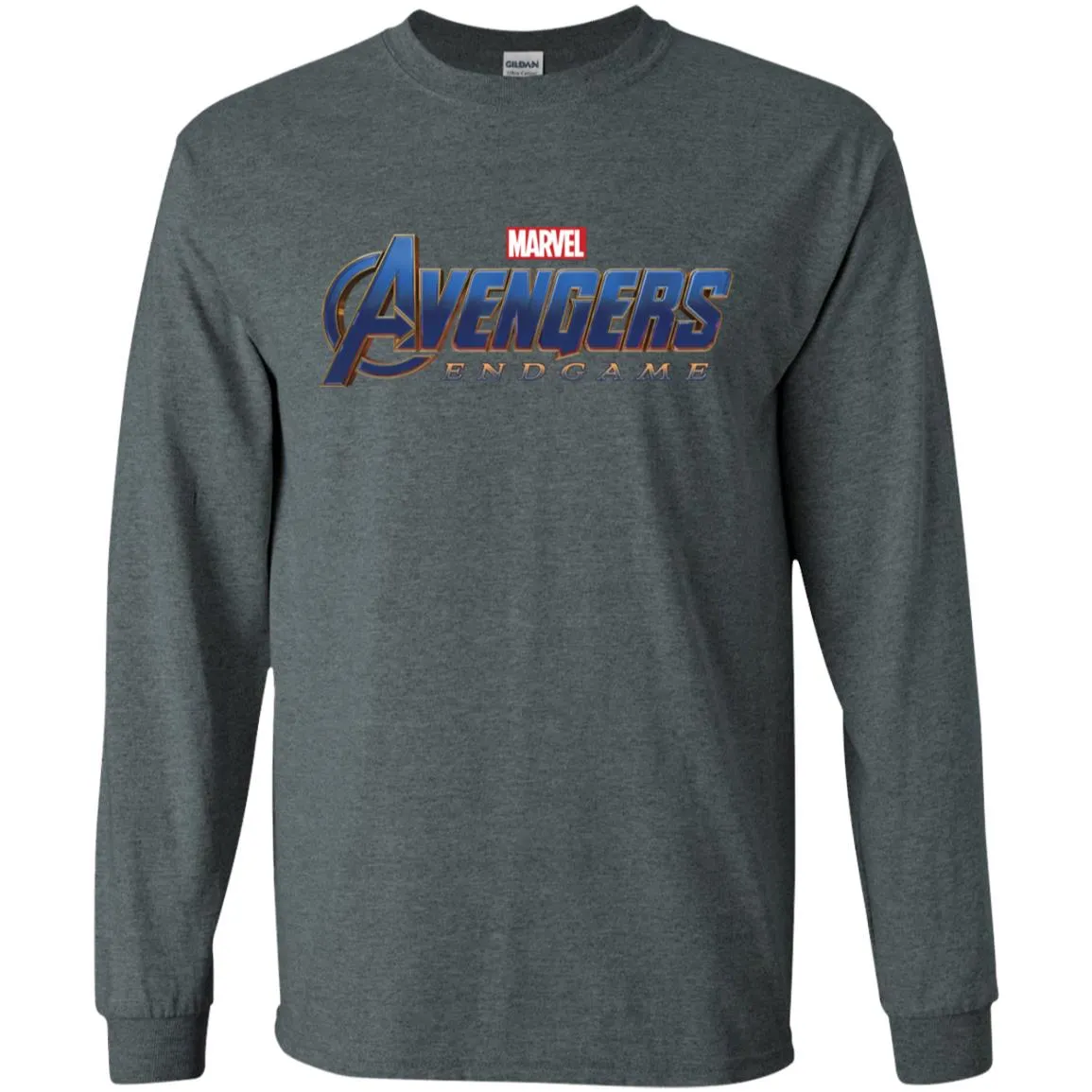 Marvel Avengers Endgame Movie Logo Graphic Men Long Sleeve Shirt