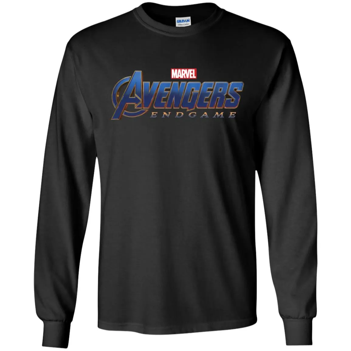 Marvel Avengers Endgame Movie Logo Graphic Men Long Sleeve Shirt