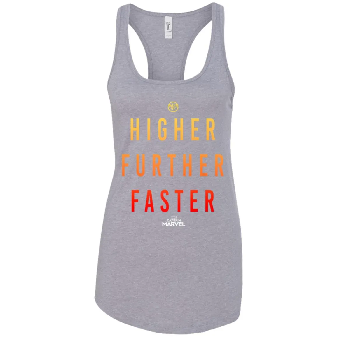 Marvel Captain Marvel Movie Higher Faster Women Tank Top