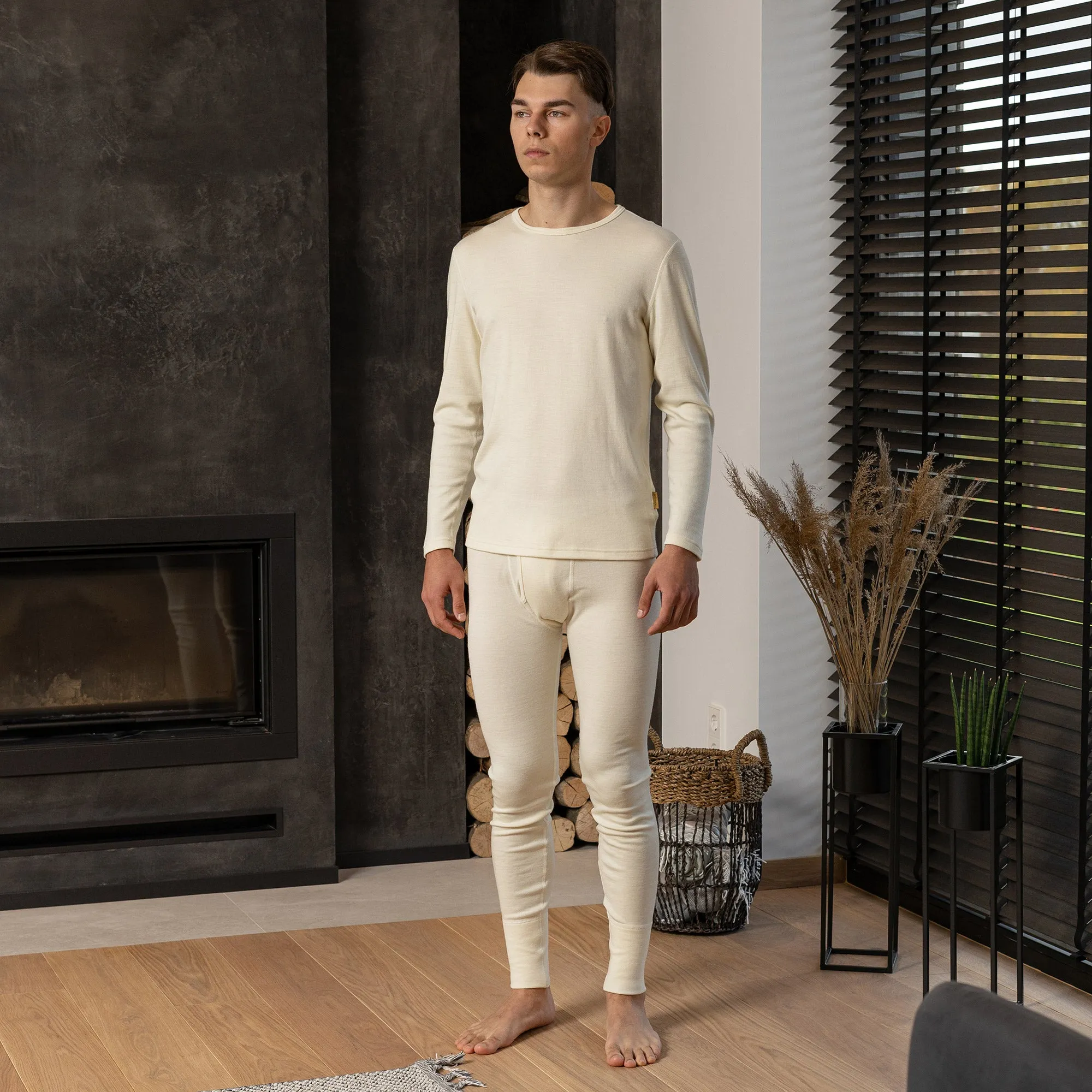 Men's 250 Long Sleeve & Bottom 2-Piece Natural