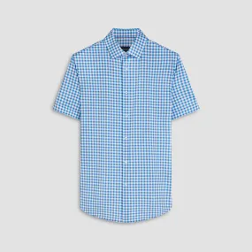 Miles Gingham Check Print OoohCotton Short Sleeve Shirt