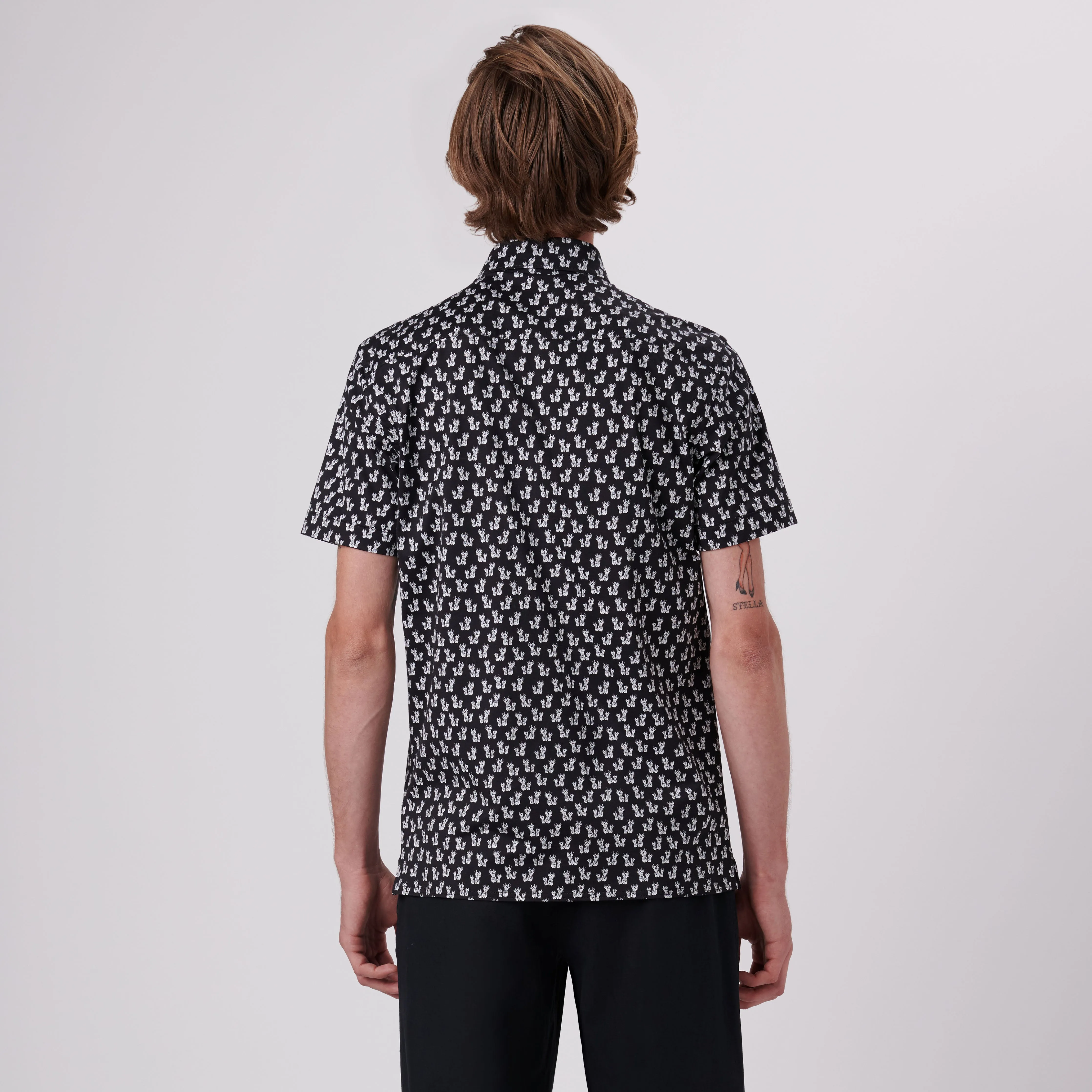 Milo Pineapples Print OoohCotton Short Sleeve Shirt