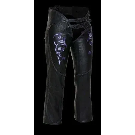 Milwaukee Women's Leather Chaps Purple