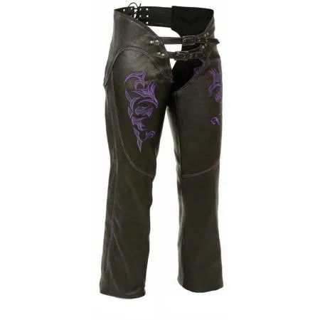 Milwaukee Women's Leather Chaps Purple