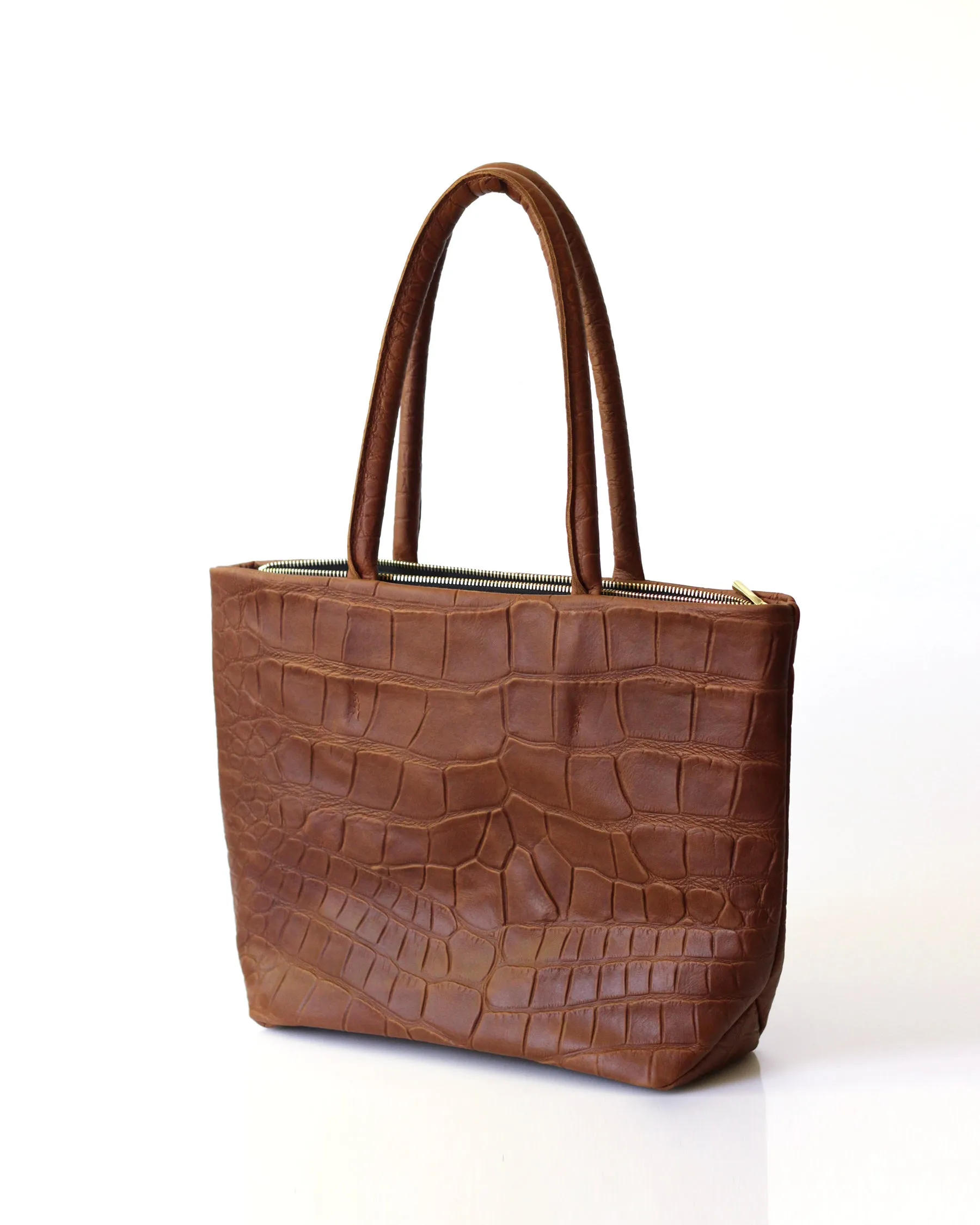 Mindy Petite | Bronze Croc