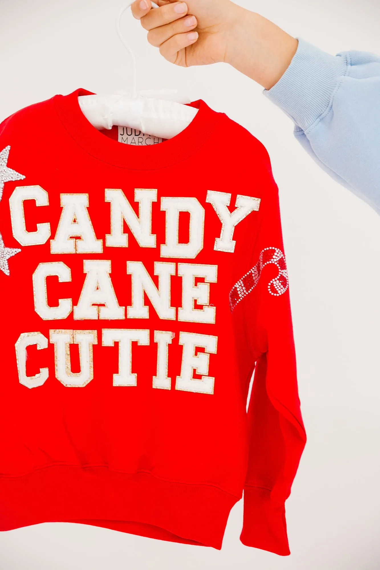 MINI KIDS CANDY CANE CUTIE RED PULLOVER