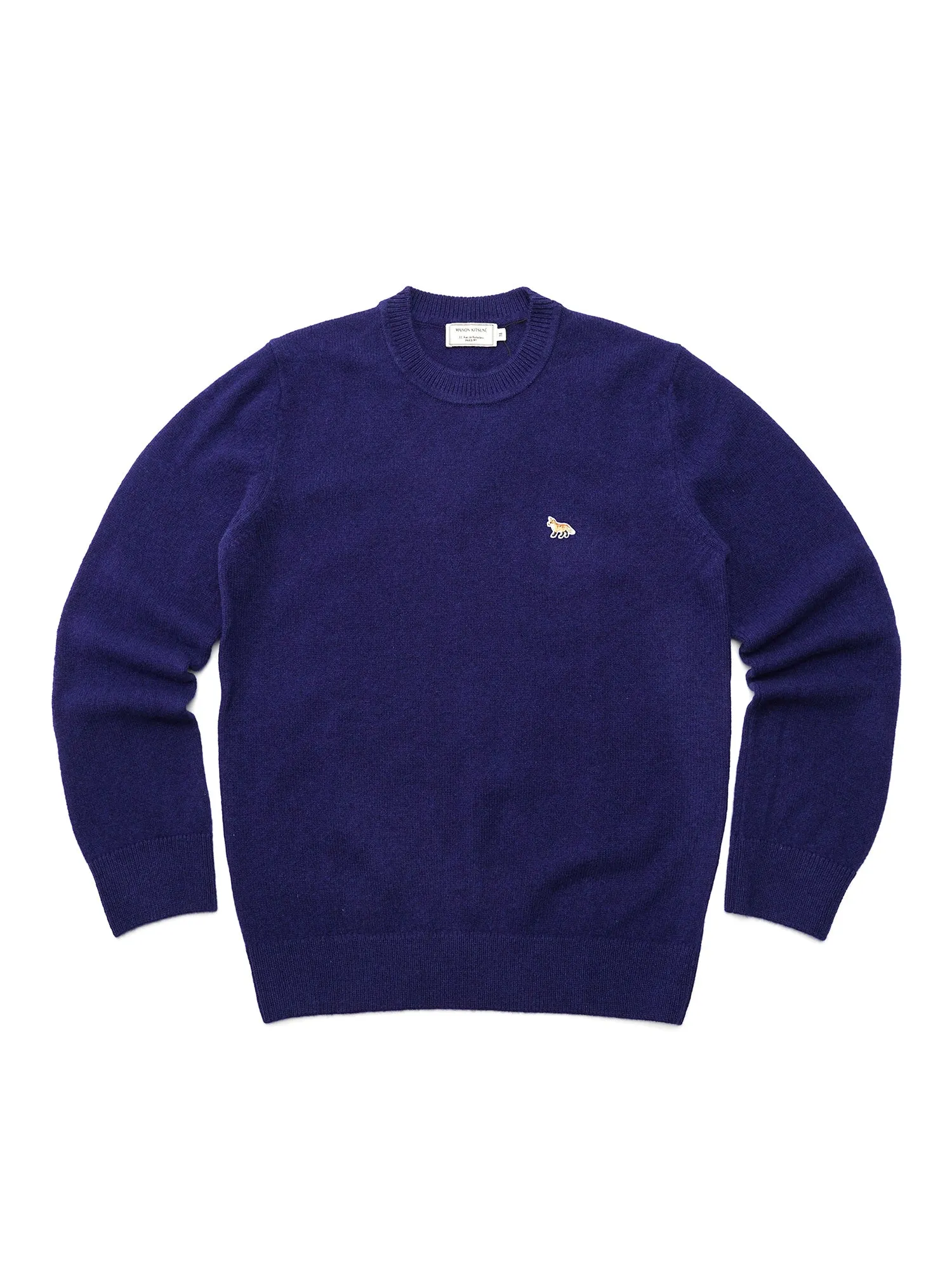 M_LAMBSWOOL R-NECK PULLOVER_DARK NAVY