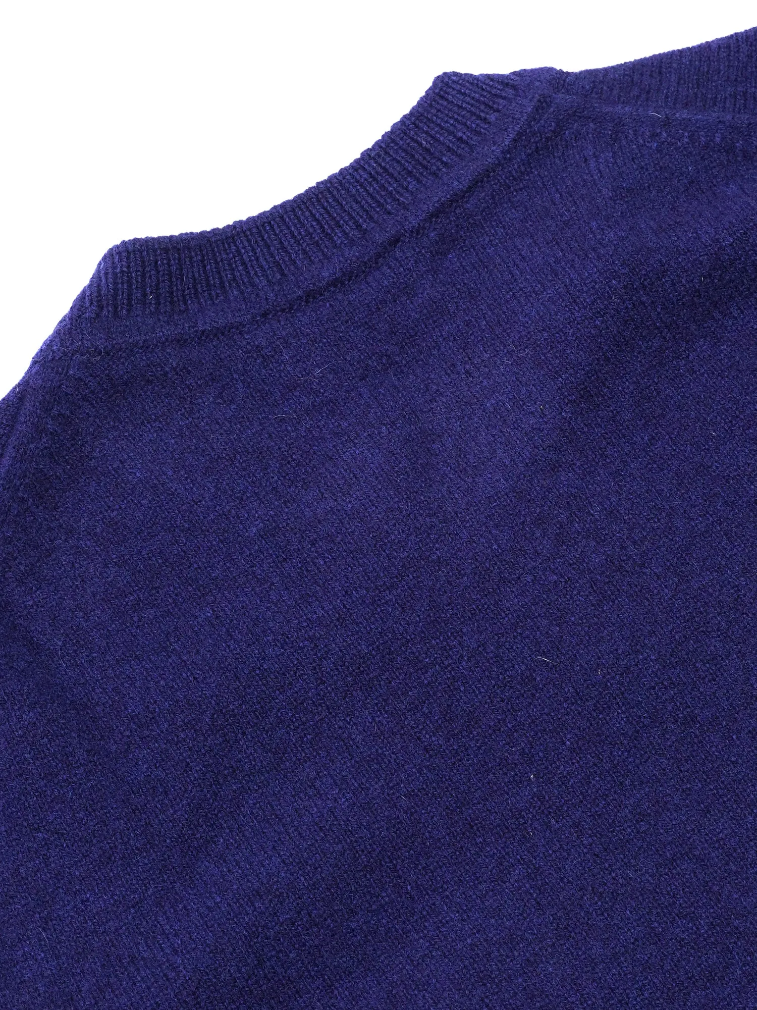 M_LAMBSWOOL R-NECK PULLOVER_DARK NAVY