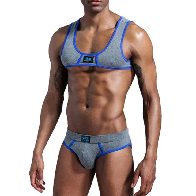 Muscle Harness Sport Cotton Polyester Underwear Set