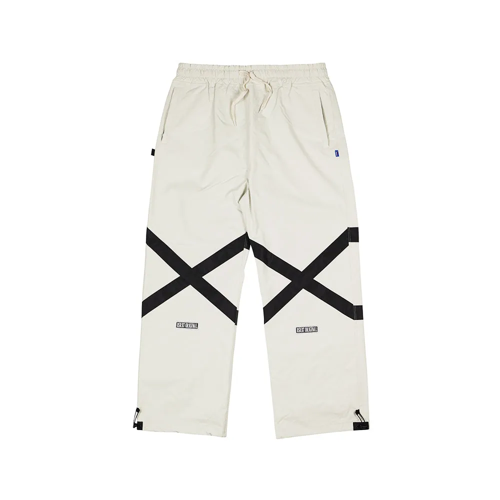 NEW POT-X REFLECTIVE TRACK PANTS CREAM