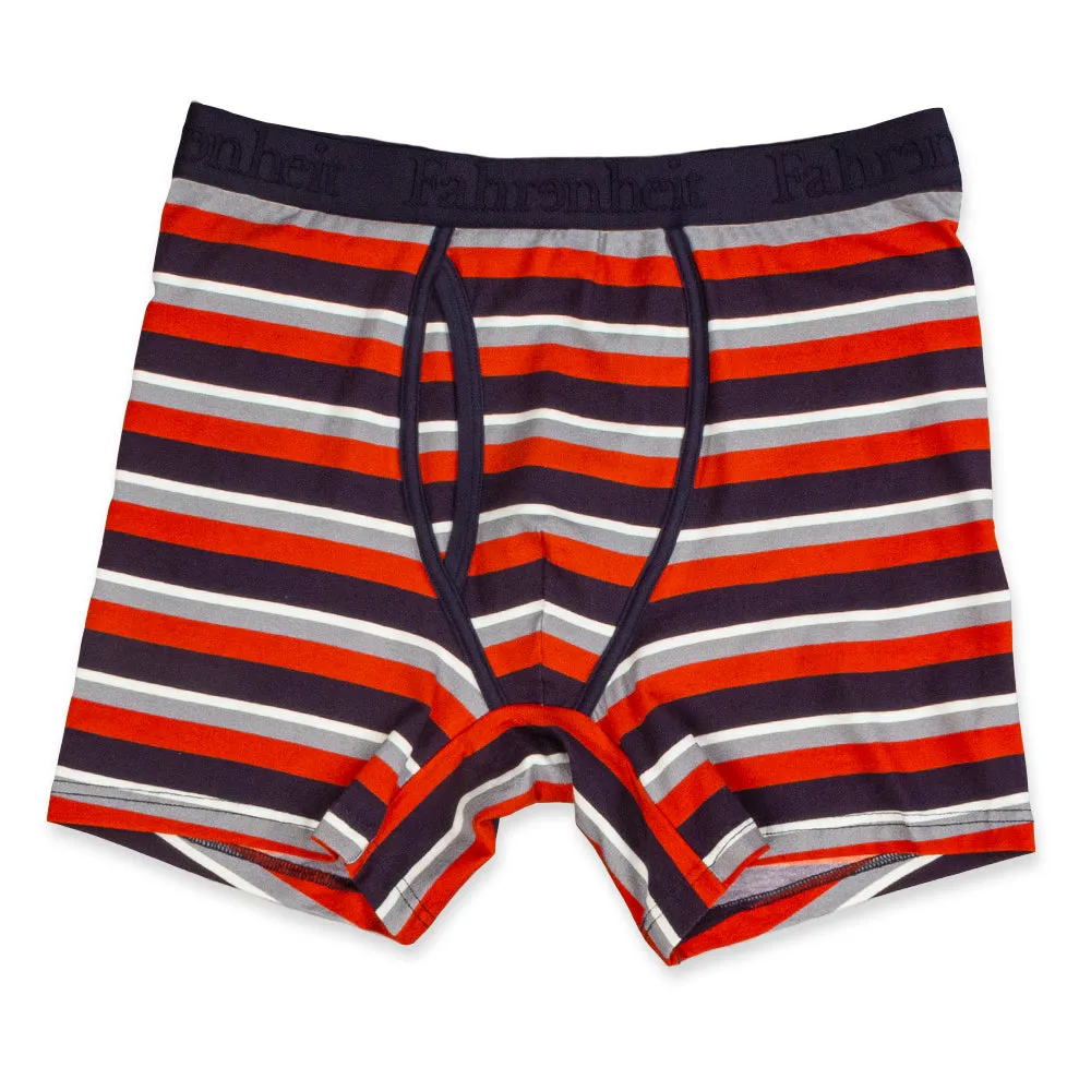 Newman Boxer Brief | Stripe Red/Navy