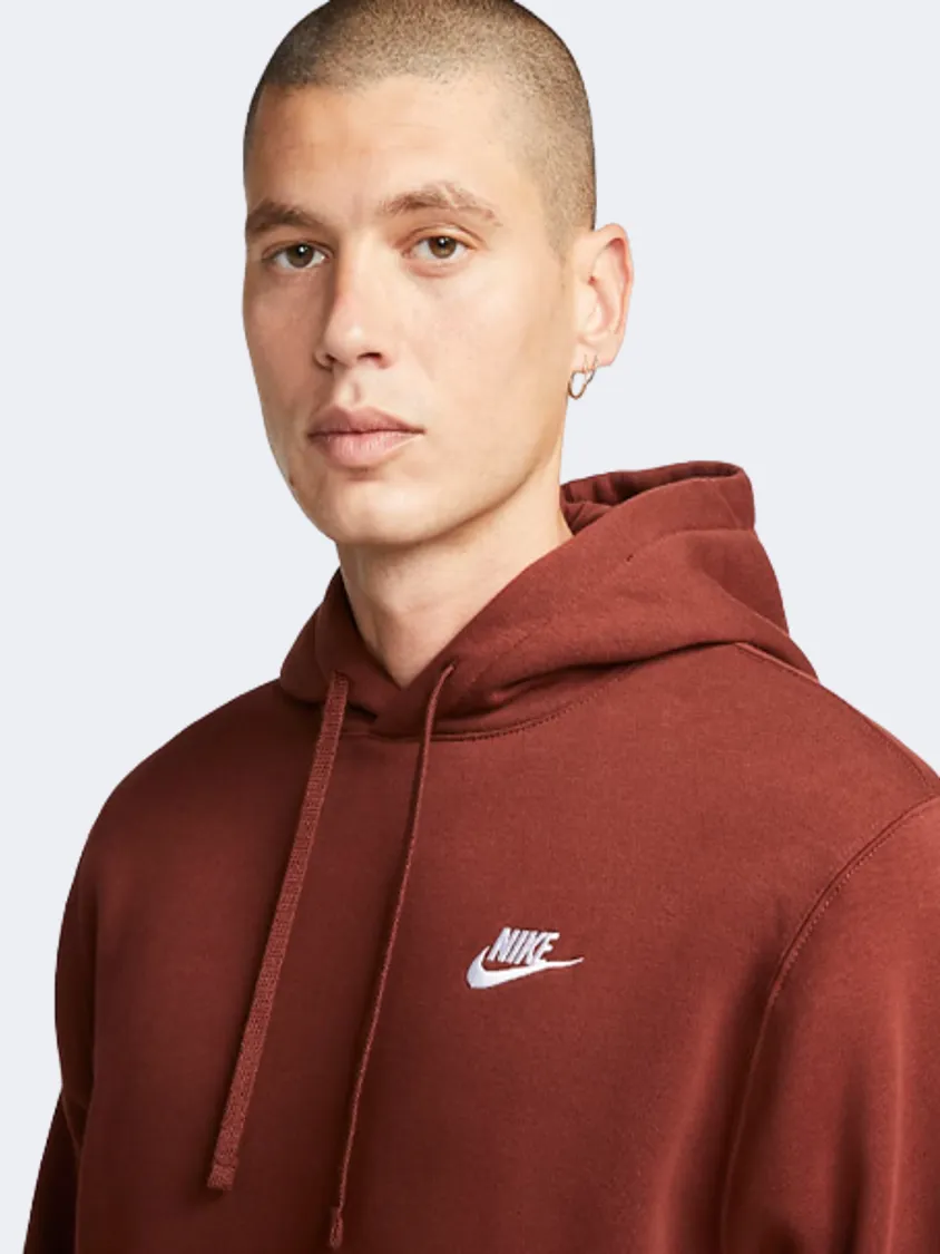 Nike Sportswear Club Fleece Men Lifestyle Hoody Oxen Brown