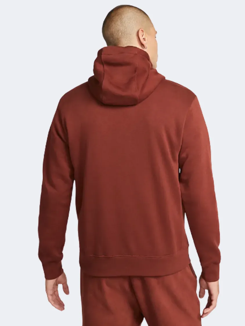 Nike Sportswear Club Fleece Men Lifestyle Hoody Oxen Brown