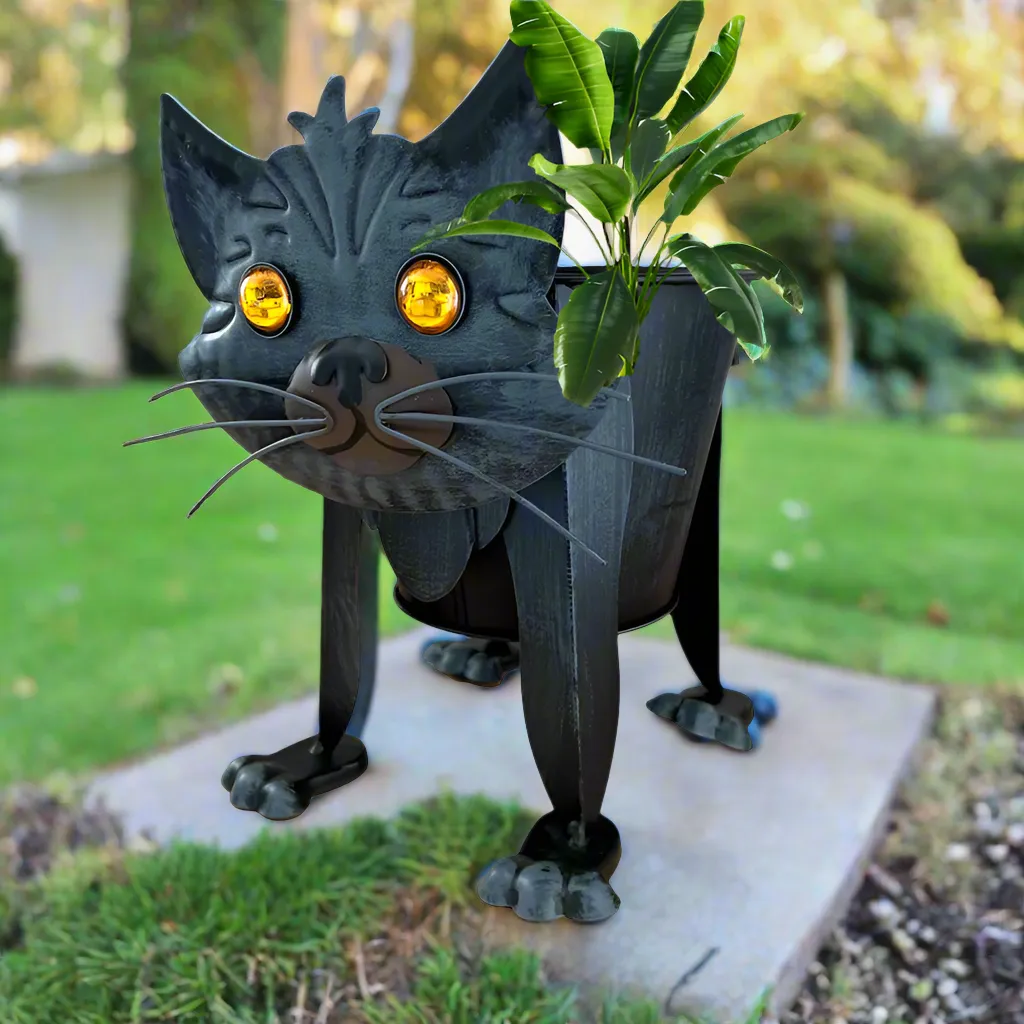 Nodding Head and Tail Cat Plant Holder