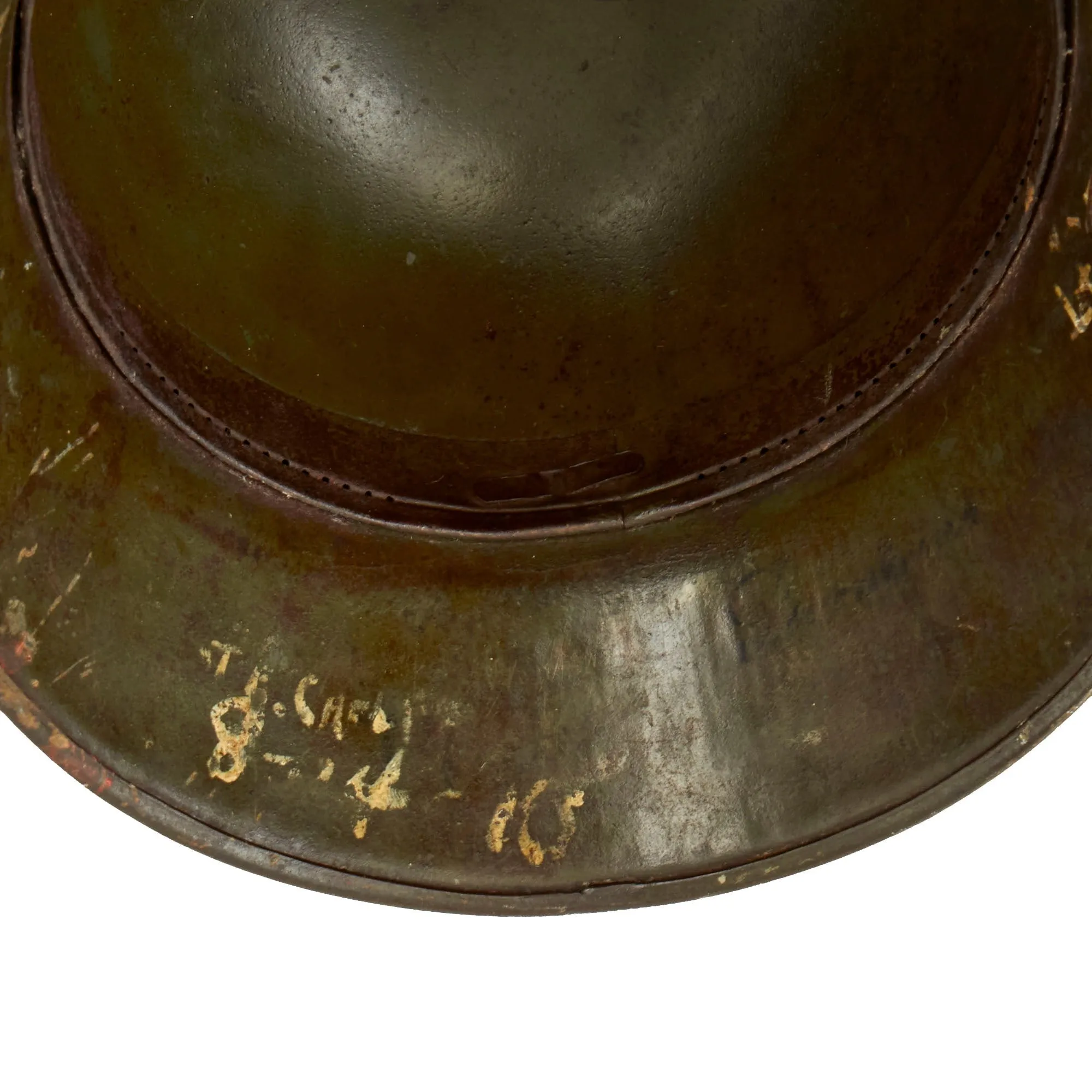 Original Imperial German WWI Named & Dated USGI Captured & Ornately Painted "368 Prussian" M16 Stahlhelm Helmet Shell - marked Si.66