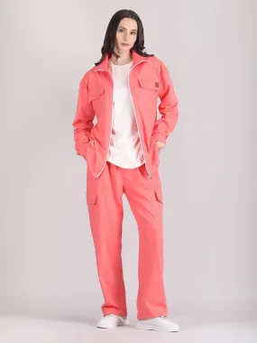 Oversized Cotton shacket co ord set women