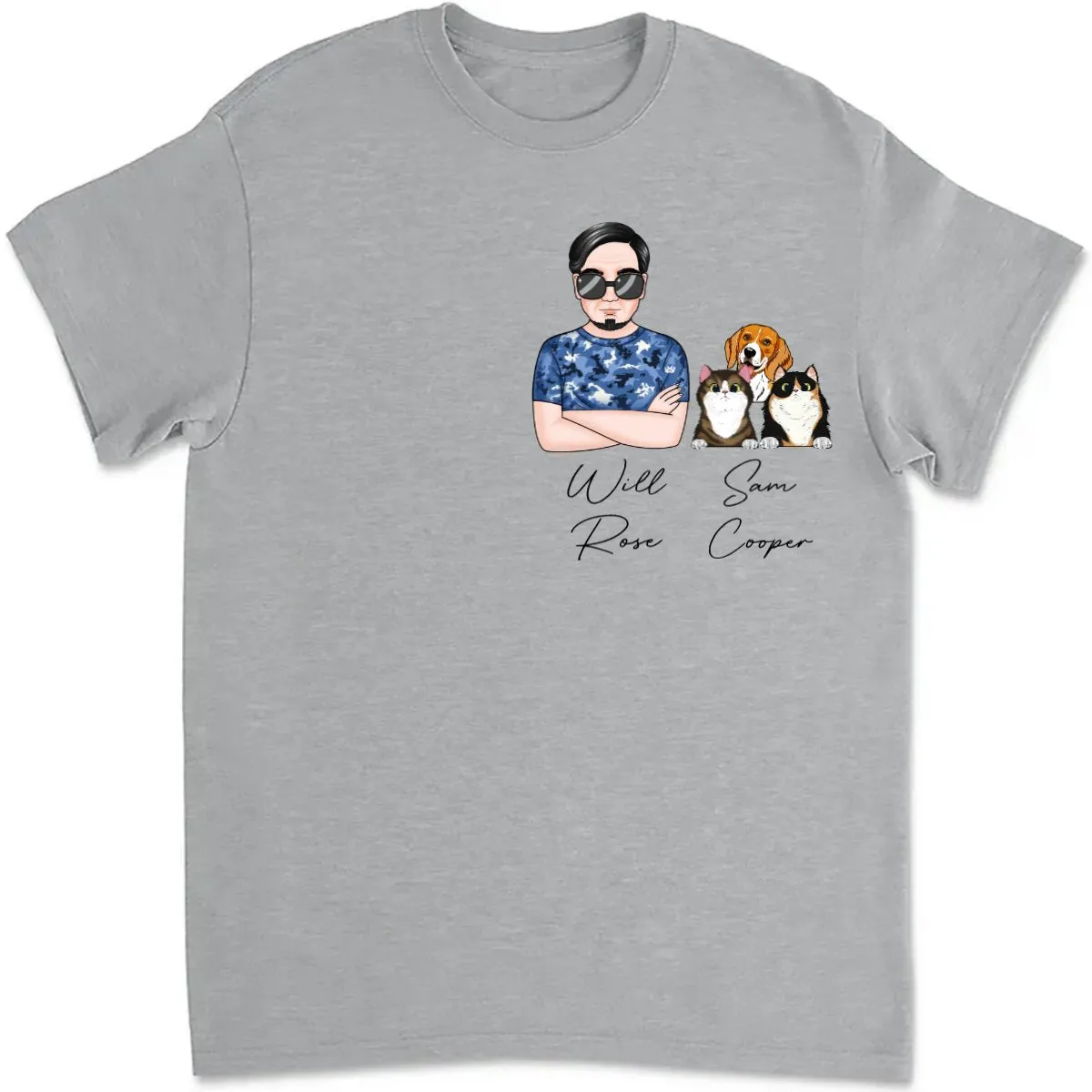 Pet Lovers - Pets In Pocket V2 - Personalized T-shirt