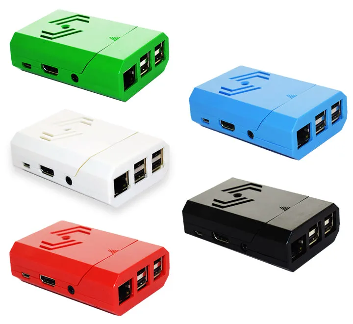 PiShell: Multi Color Case for Raspberry Pi & Camera (Set of 5 cases)