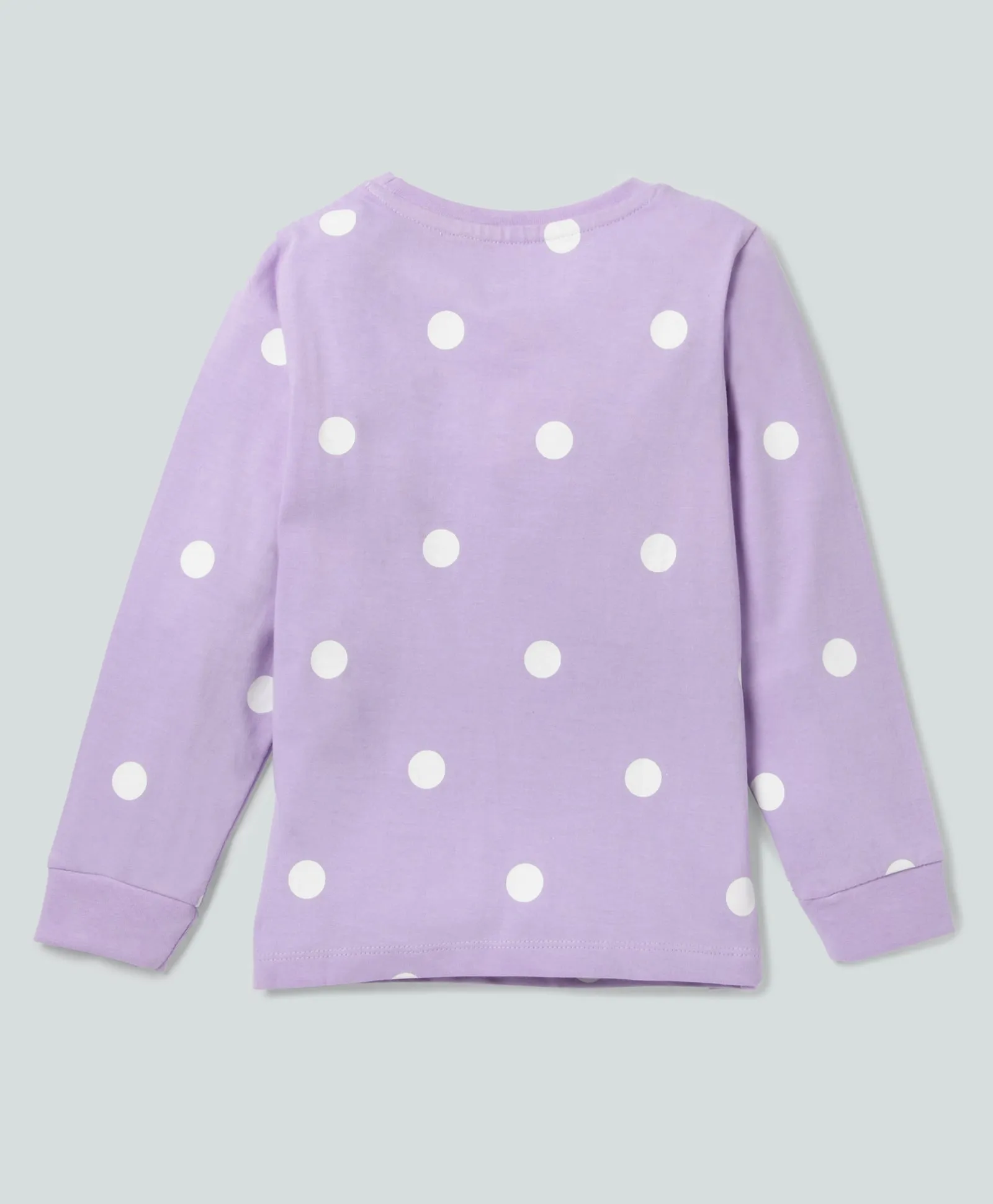 Polka Dots Pattern Full Sleeves T-Shirt & Pants Set