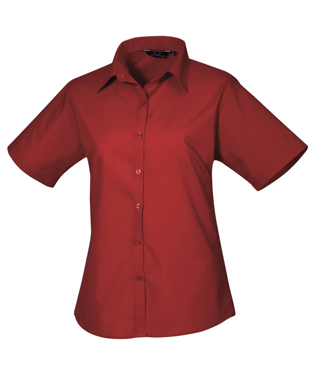 PR302 - Women's Short Sleeve Poplin Blouse