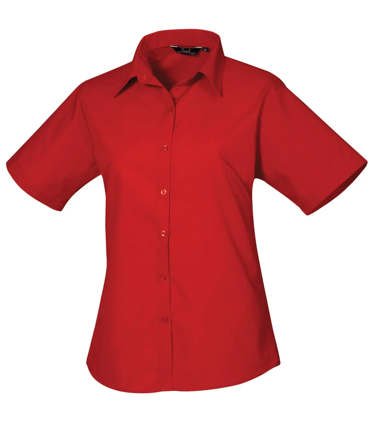 PR302 - Women's Short Sleeve Poplin Blouse