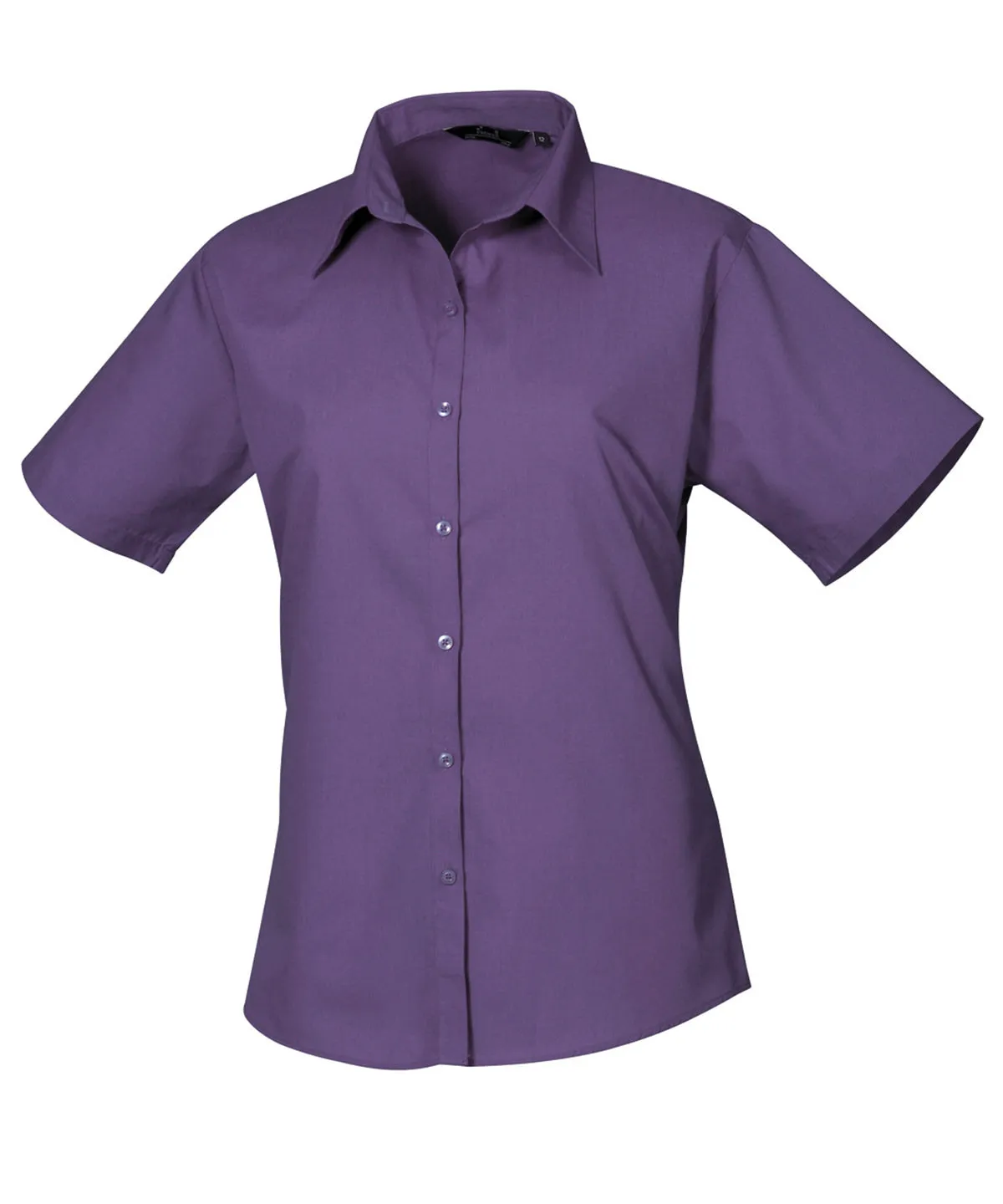 PR302 - Women's Short Sleeve Poplin Blouse