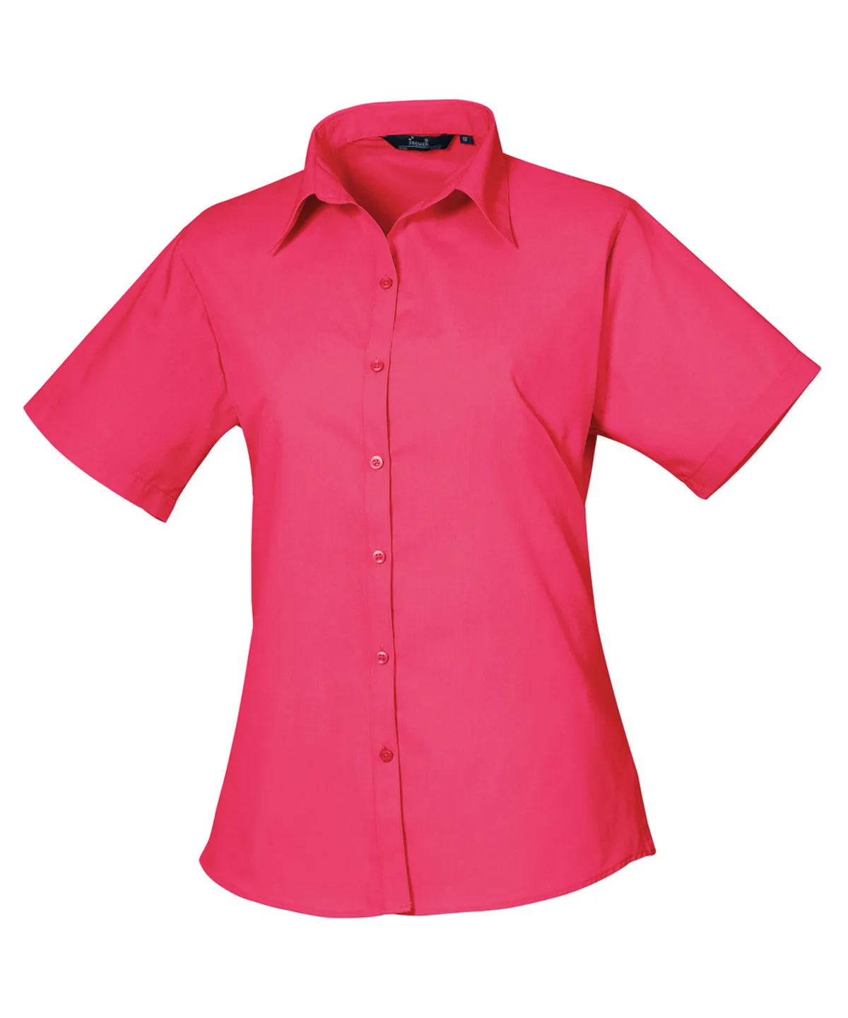 PR302 - Women's Short Sleeve Poplin Blouse