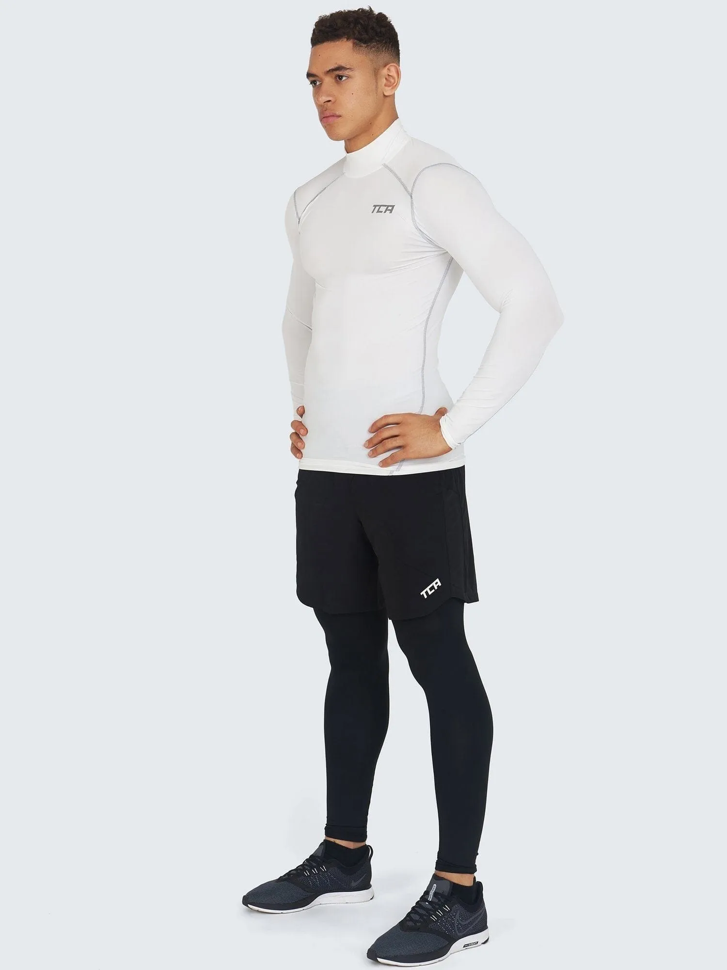 Pro Performance Compression Base Layer Long Sleeve Mock Neck For Men